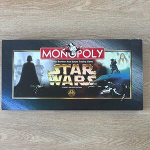 ‘’97 Classic Trilogy Edition Star Wars Monopoly
9 Pewter Character Tokens Set